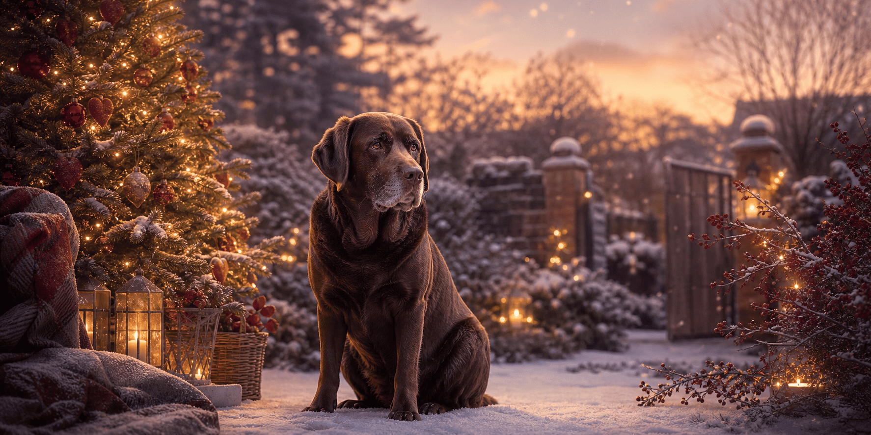Christmas Memorial dog memory template