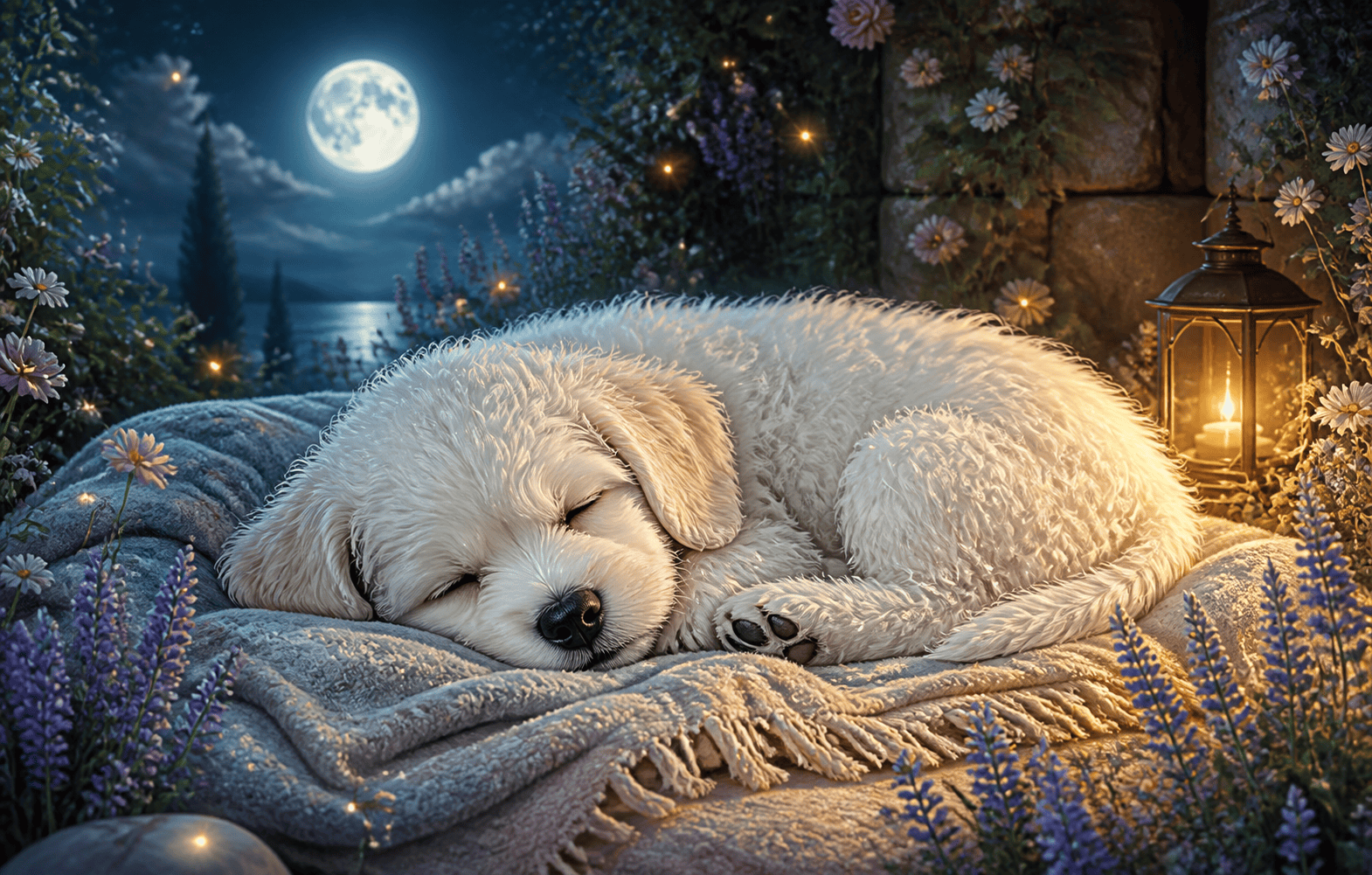 Sleeping Peacefully pet memory video style
